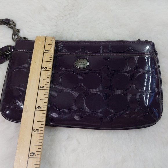 Coach Purple Wristlet Clutch - Picture 8 of 9